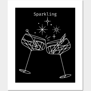 Sparkling White Posters and Art